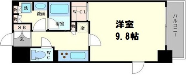 コンフォリア北浜の物件間取画像